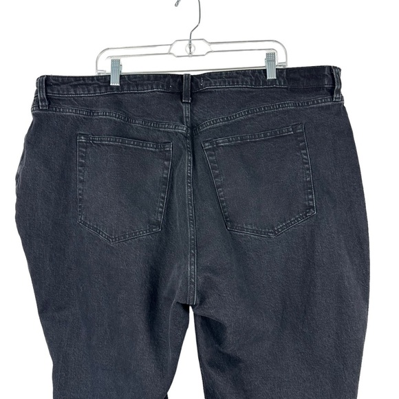 NWT Abercrombie and Fitch Black High Rise Button Fly Dad Jeans Plus Size 22 24 - Picture 6 of 14